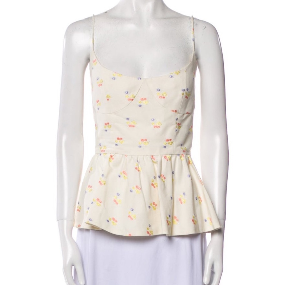 Markarian Floral Peplum Top